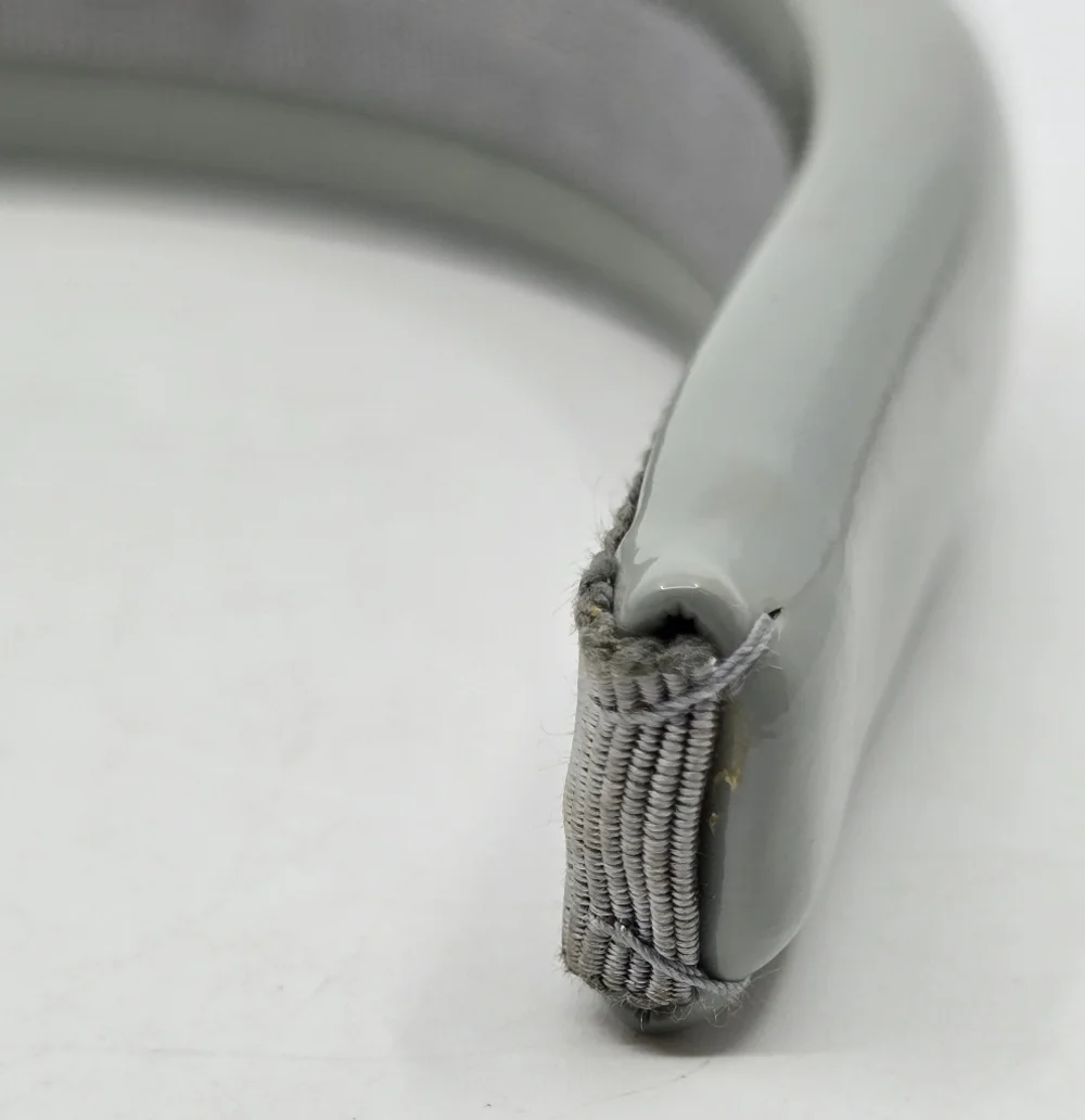 Miu Miu Gray Patent Logo Headband